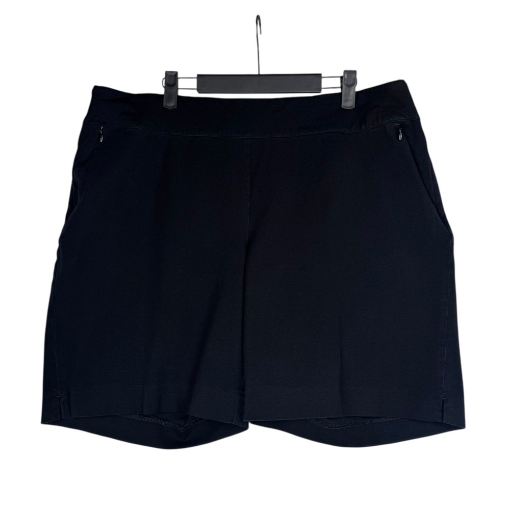 Soft Surroundings Women’s Stretch Shorts Size 1X Black Pull On Comfy